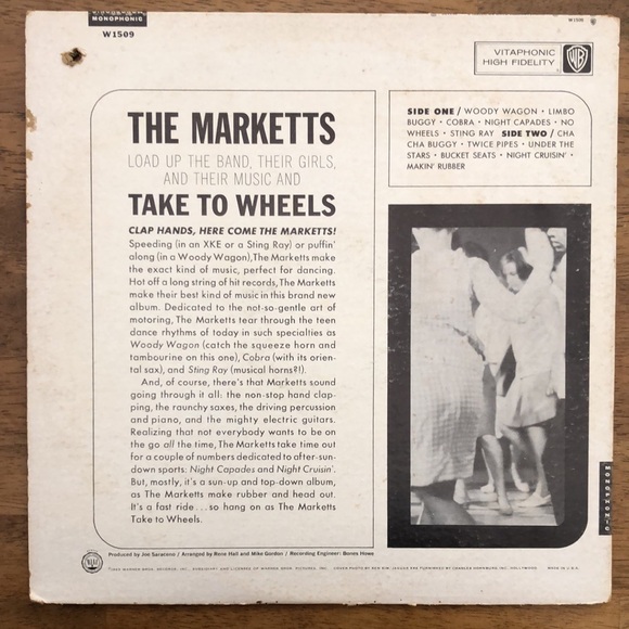 The Marketts Vinyl Album Take To Wheels - Picture 2 of 6